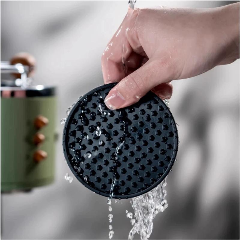 Food Grade Pentagon Coaster Dishwasher Friendly Cup Pad Decorative Home Essential Easy Cleaning Table Accessory