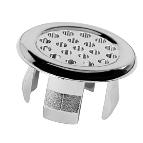 

Zoomtirs Sink Overflow Cover, Sink Overflow Cap - Sink Overflow Cap, Basin Sink Round Hole Trim, 22-24mm, Double-Layer Heavy-Duty Sink Hole Round Over