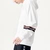 Fila Fusion Color Block Logo Sports Loose Hoodie Men hoodies White T11M145207F-WT