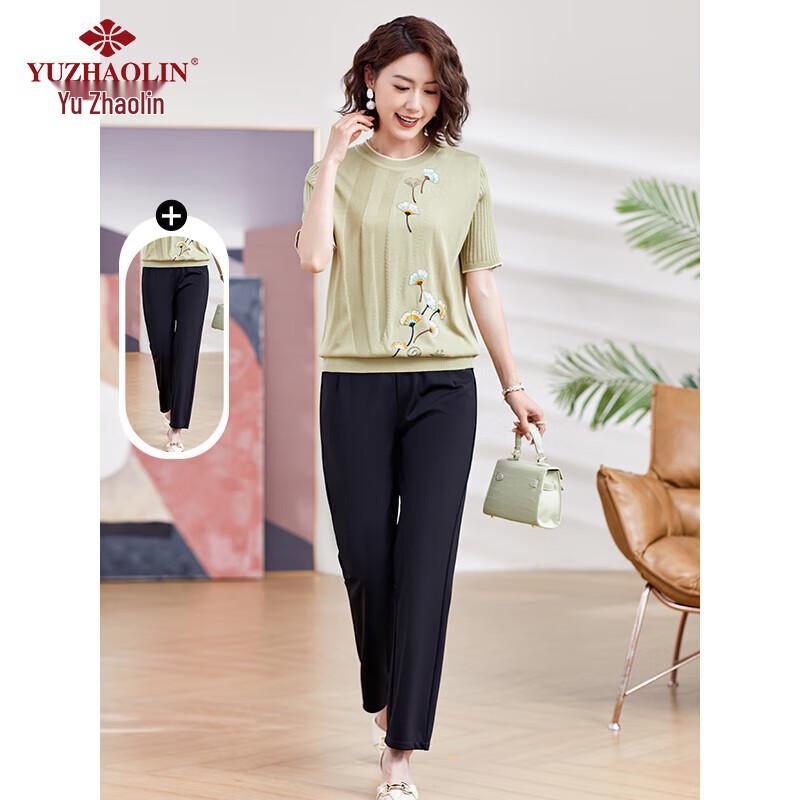 

Yuzhaolin Elderly Women s Summer Embroidered Set Y244A1838 XL