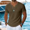Men Short Sleeve V Neck T Shirt Casual Lightweight Soft Fabric Fit Basic Top for Everyday Wear