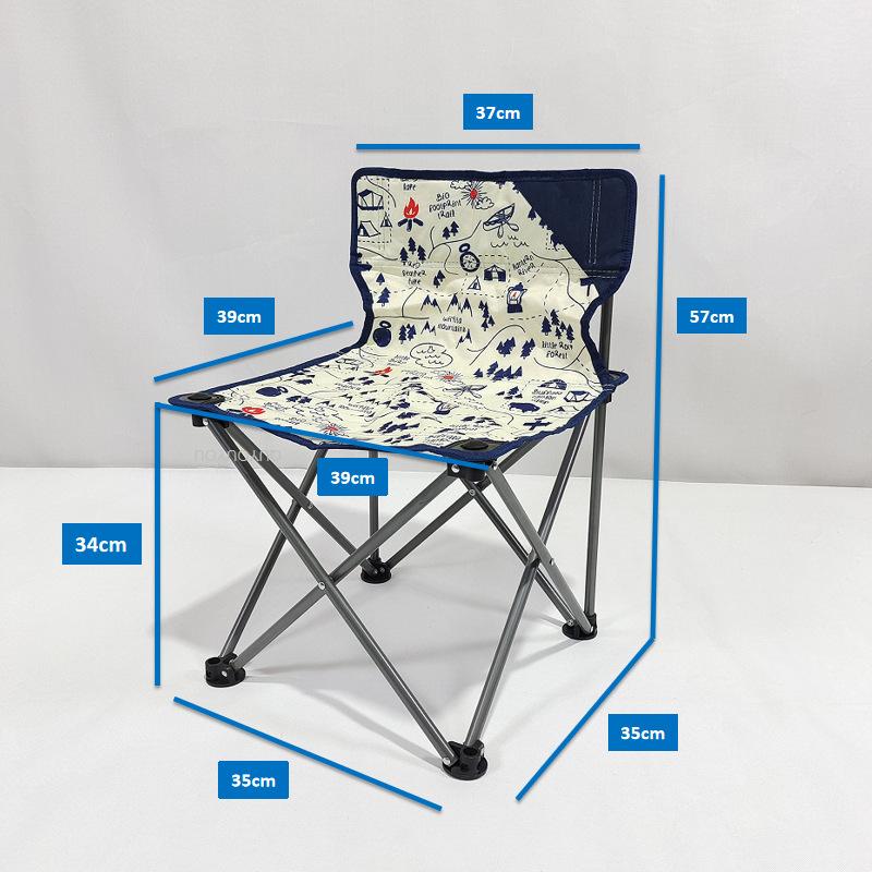 

Синий и белый керамический складной стул, цельный стул, пляжный стул, стул для рыбалки, портативный стул для отдыха и кемпинга