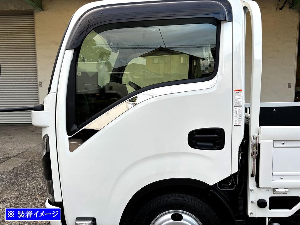 BRIGHTZ Titan Super Mirror Finish Stainless Steel Plated Upper Side Door Molding 2PC [TRUCK-M-057]