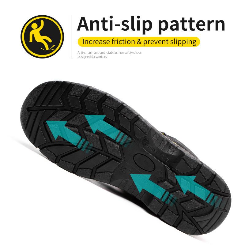 Antistatická bezpečnostní obuv Pánská pracovní obuv Ochranná pracovní obuv Anti-Smash Muži Turistická bezpečnostní obuv Konstrukce Ocelové špičky