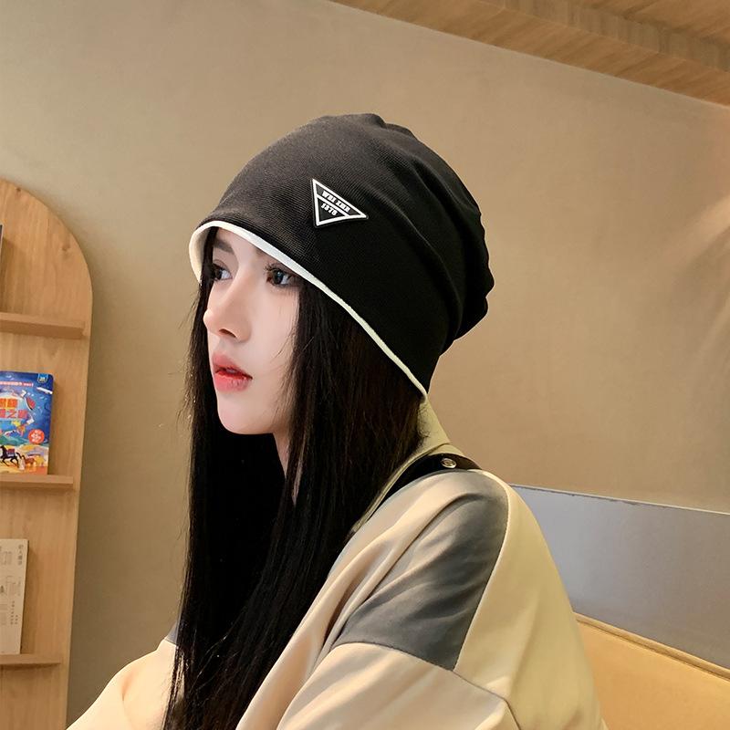 Autumn Thin Trendy Japanese Confinement Hat Fashionable Versatile Pullover Hat Showing Your Face Small Outdoor Warm Hat