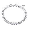 Vnox Mens Simple 3 -11mm Stainless Steel Curb Cuban Link Chain Bracelets For Women Unisex Wrist Jewelry Gifts