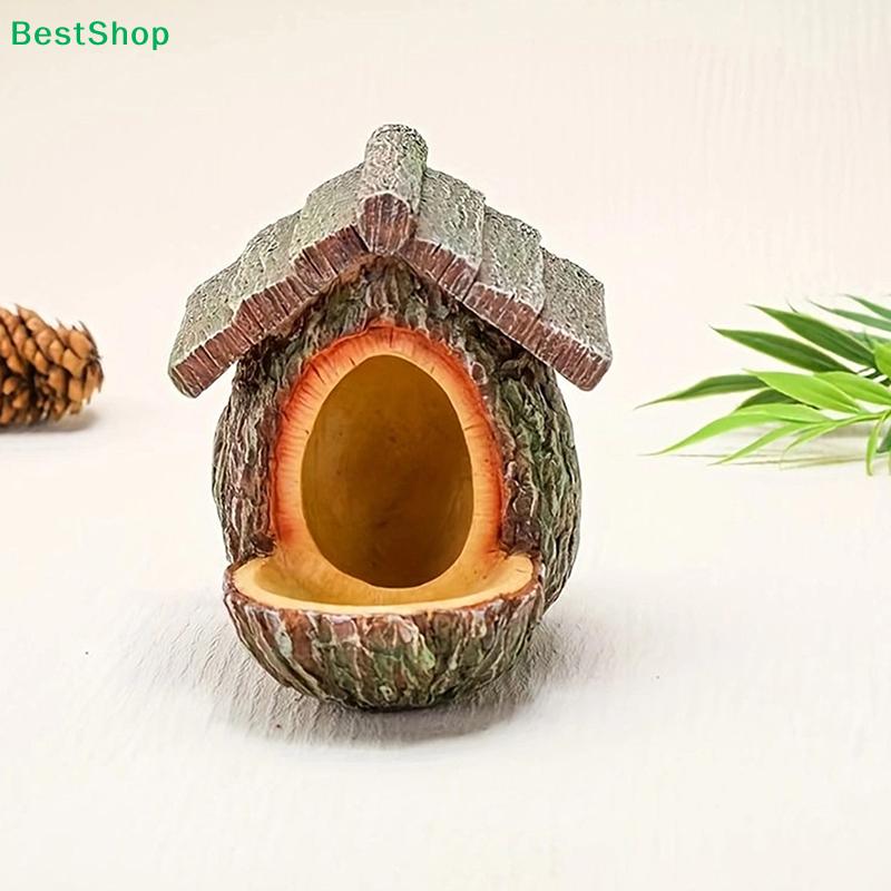 Natural Bark Bird House – Weatherproof Hanging Bird Nest Feeder for Wild Birds & Garden Decoration