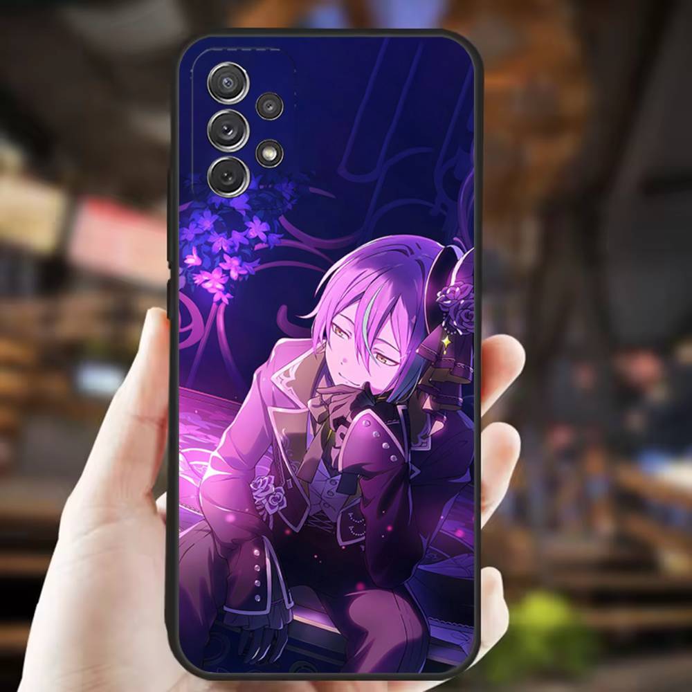 

Kamishiro Rui Project Cool For Samsung S 25,24,23,22,30,21,10,9,Ultra,Plus,Lite,FE,4,5G Phone Case Black Soft Case Samsung S235G