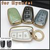 For Hyundai Grandeur HG Sedan Genesis G80 Santa Fe 3DM Grand SantaFe 2018 IX45 EQUUS Azera TPU Remote Key Case Cover Holder Fob