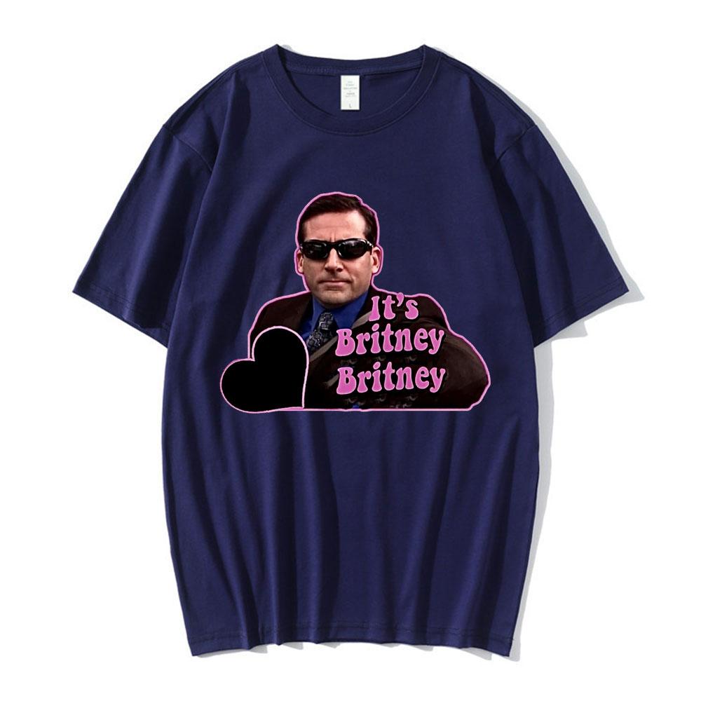 Michael Scott Homage The Office Men T-shirts Tv Series Dwight SchruteJim Halpert It's Britney Graphic T-shirt Streetwear Unisex