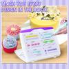Cake Decorating Piping Techniques Training Kit DIY Cake Cream Decorating Practice Board Drawings