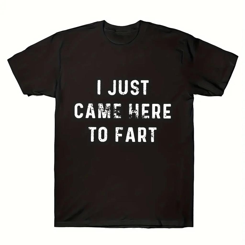 Unique I Love To Fart Graphic Print Crew Neck Short Sleeve TShirt for Unisex  Comfortable Breathable and Fashionable Casual Wear
