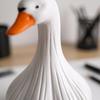 Duck Figurine Carved Resin Ornament Feather Textures