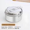 316L Stainless Steel Vintage Round Lunch Box