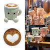 Cute And Comfy Matcha Latte Coffee Cup Plush Toy For Cozy Decor