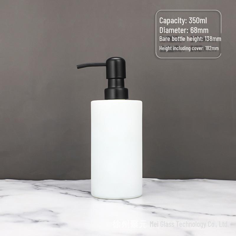 Nordic Style Glass Lotion & Soap Bottle for Home, Hand Sanitizer, and Hotel Shower Gel