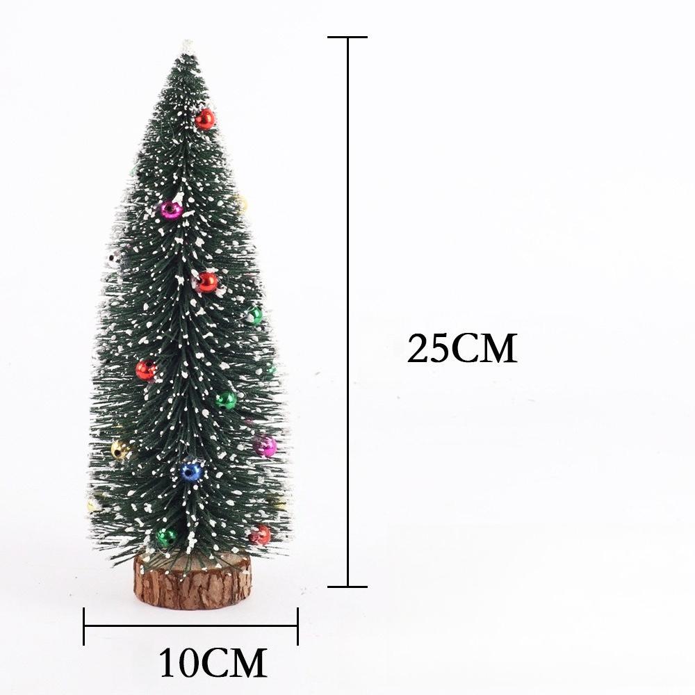 Mini Christmas Trees Artificial Pine Needle Desk Ornaments 10/15/20cm Fake Evergreen Trees for Holiday Decor