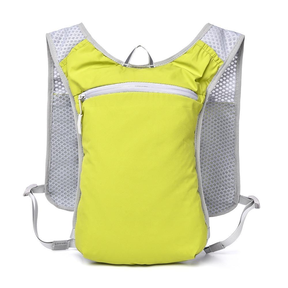 Reflective Running Hydration Vest Bag Quick Dry Cycling Vest Backpack  Marathon Running зелёный