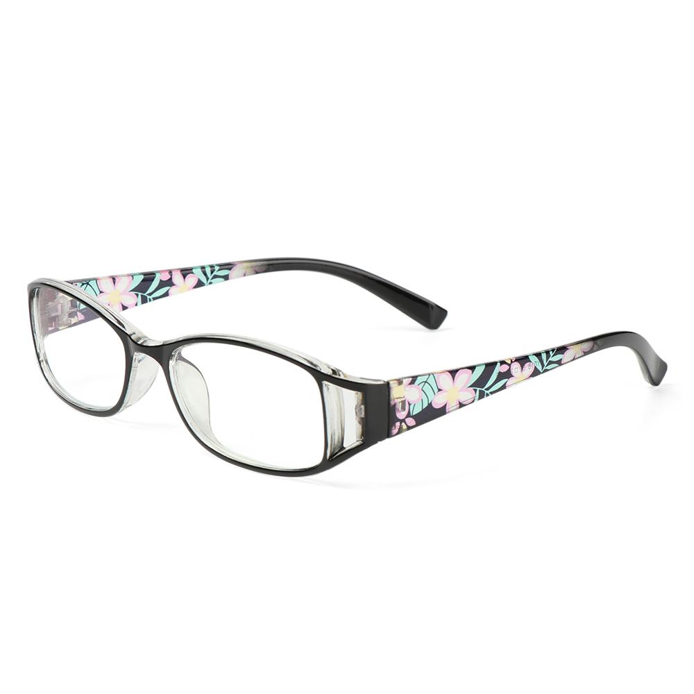 1pc Anti-Blue Light Reading Glasses Urltra-Light Eye Protection Women Men Flowers Elegant Eyeglasses Diopter +100~+400