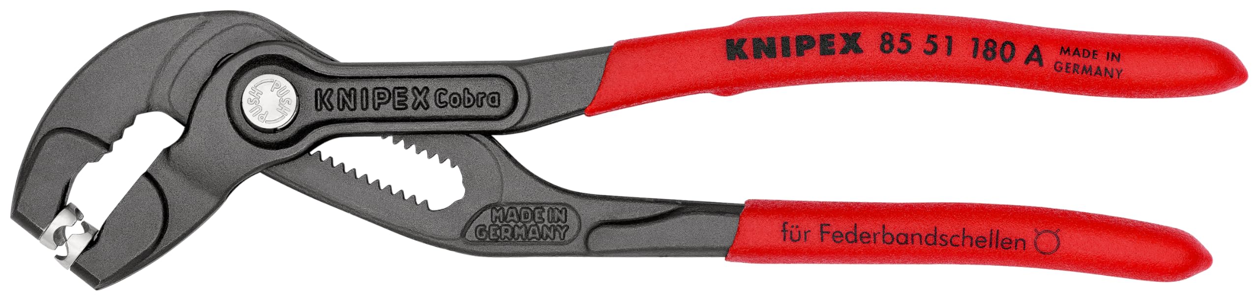 

KNIPEX KNIPEX Плоскогубцы для пружинных хомутов (Книпекс) 8551-180ASB (SB)