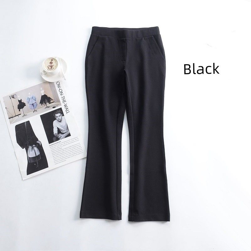 

High Waist Casual Fashion 24 Summer Easiest for Match Slim Looking Cropped Pants