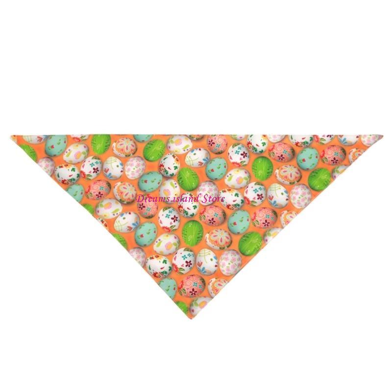 Pet Bandana for Cat Dogs Easter Day Party Props Pet Bandanas Scarf Triangle Saliva Towel Festival Decoration Dog Collar HX6C