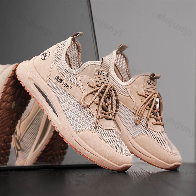 Men Casual Sneakers Mesh Breathable Comfortable Trend Board Shoes Men Fashion Outdoor Sports Shoes Men New Running Shoes