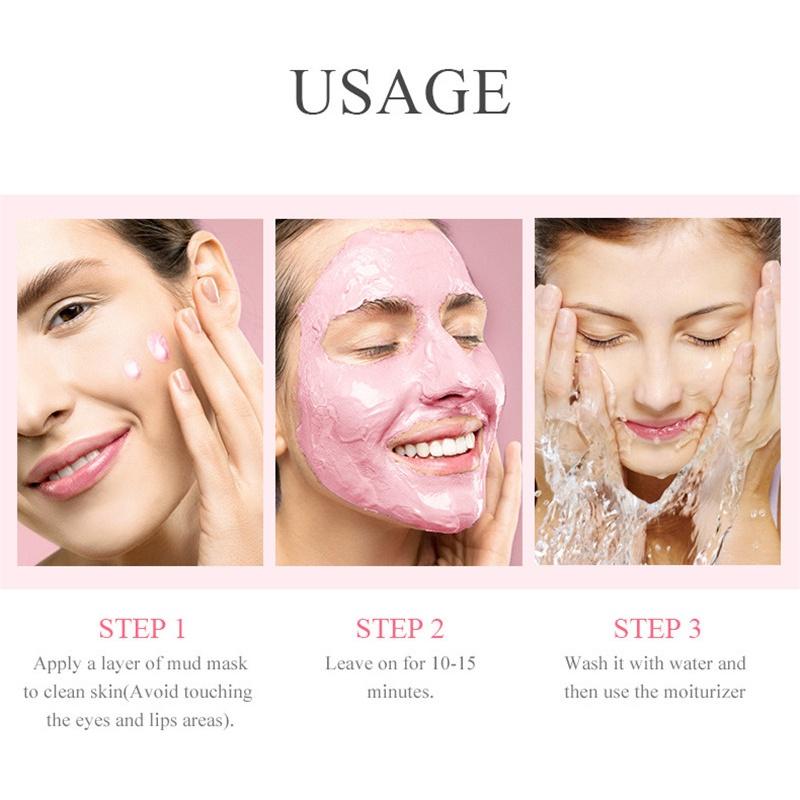 LAIKOU Sakura Mud Mask Cleansing Whitening Moisturizing Oil-Control Anti-Aging Clay Mask/Facial Skin Care