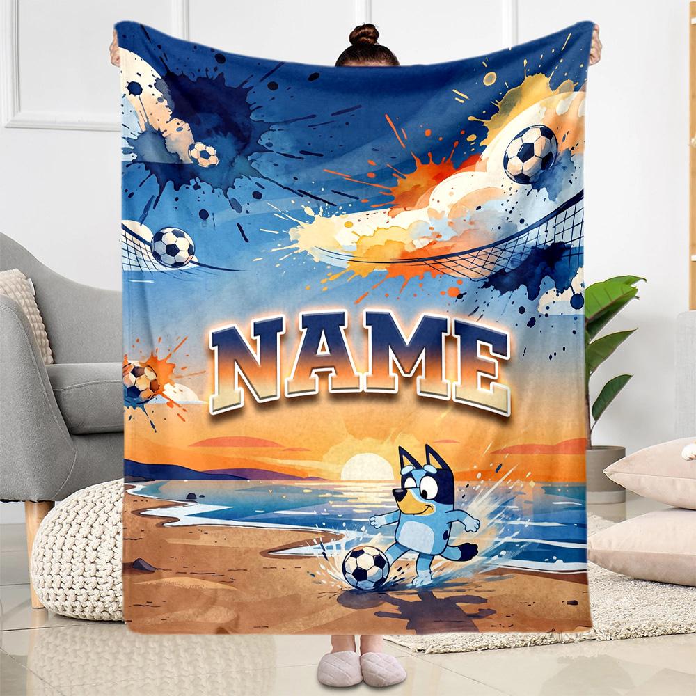Halloween Costume Party Customize Text Blanket Gift Customizable Blanket Soft & Cozy Throw For Office Office Chair Bedding Living Room