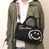 Cuco SMILEY Logo Pearl x Foil Print 2-Way Tote Bag 2553111704 Black (210)