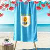 Blaues Schild Design Strandtuch Ein Muss für den Strandurlaub