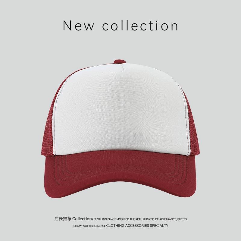 Sponge mesh baseball cap can be printed O tourism team building mountaineering hiking hat breathable outdoor mesh hat men