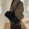 2025 Autumn Large Capacity Retro Frosted Shoulder Tote Handbag