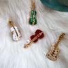 Fashion Musical Instruments  Guitar Violin Cello Piano  for Women Collar Brooch Cap Backpack Suit Pin