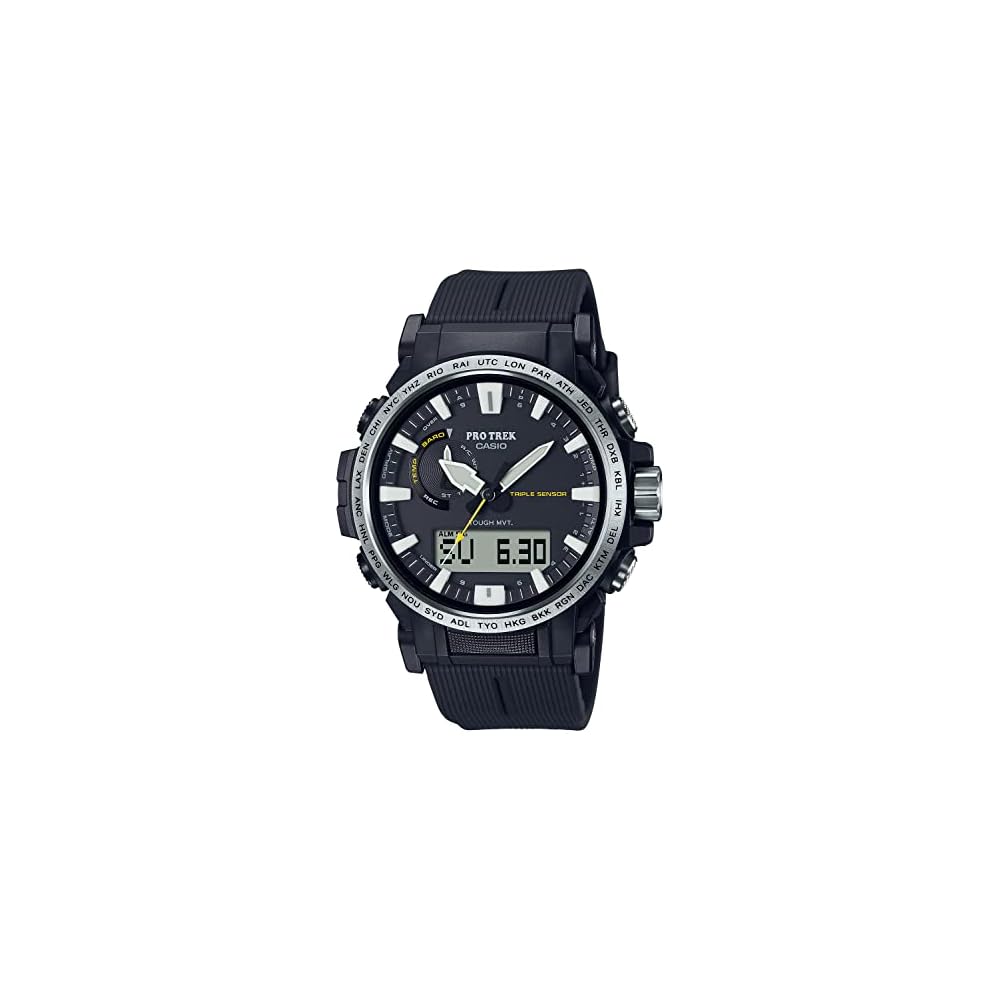 

Casio Pro Trek PRW-61-1AJF Men s Black Watch Solar Radio Controlled Biomass Plastic