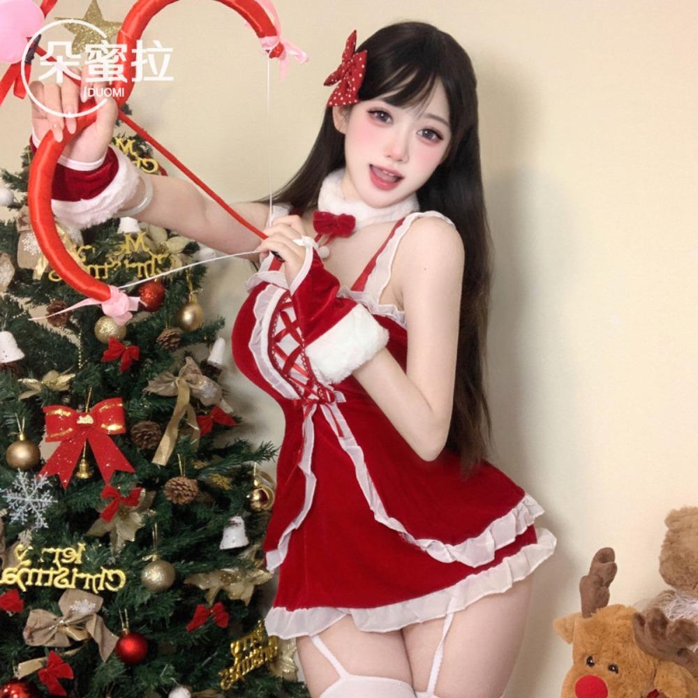 Domila's New Fun Christmas Clothing Stage Performance Fun Maid Clothing Party Clothing Sexy Christmas Clothing