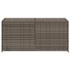 VidaXL Boîte de Rangement de Jardin, Coffre à Outils, Meuble de Rangement, Organisateur de Terrasse Arrière-cour Patio, Gris 365314
