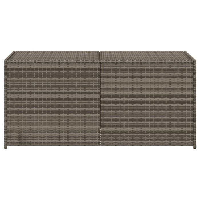 VidaXL Boîte de Rangement de Jardin, Coffre à Outils, Meuble de Rangement, Organisateur de Terrasse Arrière-cour Patio, Gris 365314