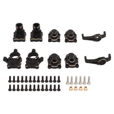 RC Auto Voll Messing Portalgehäuse Lenknaben Träger Achsschenkel C-Hub Träger Achse Türseite Getriebe