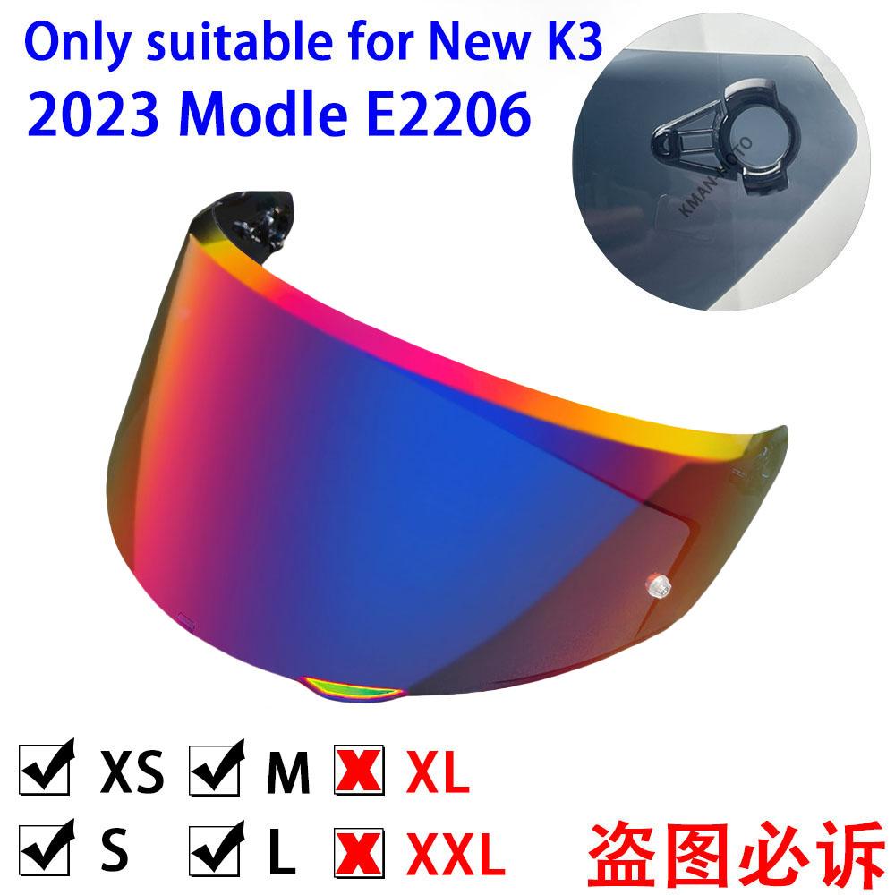 Visiera per casco per NUOVO AGV K3(E2206) Visiera Schermo Scudo Occhiali Schermo Mica Accessori per Casco da Moto