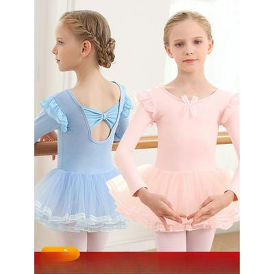Vestiti da ballo per bambini, Abbigliamento da allenamento estivo a maniche corte per bambine, Danza cinese per bambini, Ballerine, Costumi per esibizioni di danza