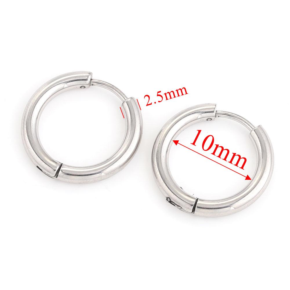 6pcs Stainless Steel Earring Hoop Women Earrings Korean Earrings Hoop Earring for Women Female Earring Jewelry Gifts