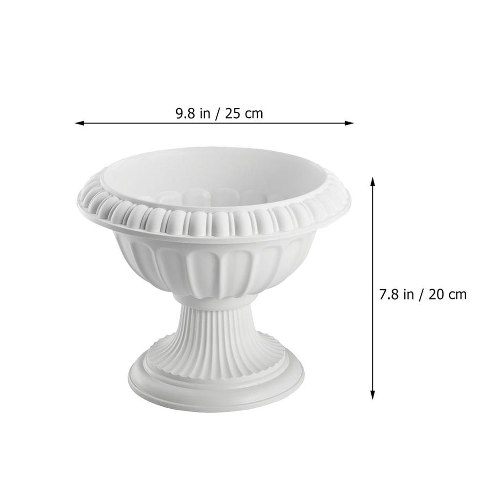 Römische Säule Blumentopf Garten Pflanzgefäße Außengefäße Veranda Balkon Dekor Europäischer Stil Kunststoff Blumenvase Deko