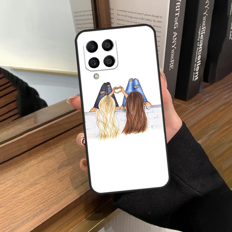 Best Friends BFF Matching Case For Samsung Galaxy M13 M53 M51 M31 M11 M14 M34 M54 M12 M32 M52 M16 M36 M56 M15 M35 M55