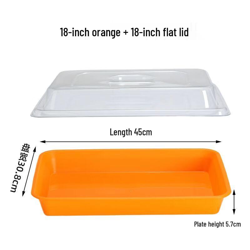 Stainless Steel Rectangular Food Display Tray with Lid