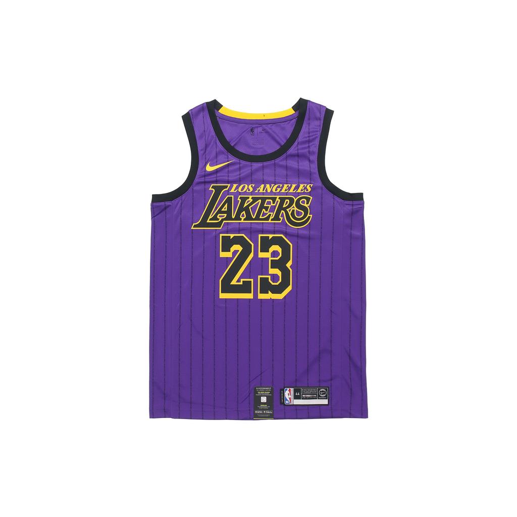 Nike NBA Los Angeles Lakers LeBron James City Fan Edition Jersey Purple Men Streetwear AJ4618-510
