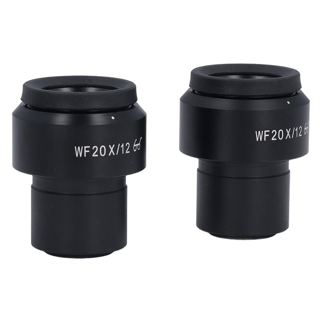 2 Stück Mikroskop-Okular WF20X Weitfeld Einstellbare Dioptrie Optisches Mikroskop-Okular mit 30mm