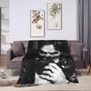 Ian Somerhalder Blankets Fleece Autumn/Winter Damon Salvatore Cat Multi-function Warm Throw Blanket for Bed Car Bedspreads
