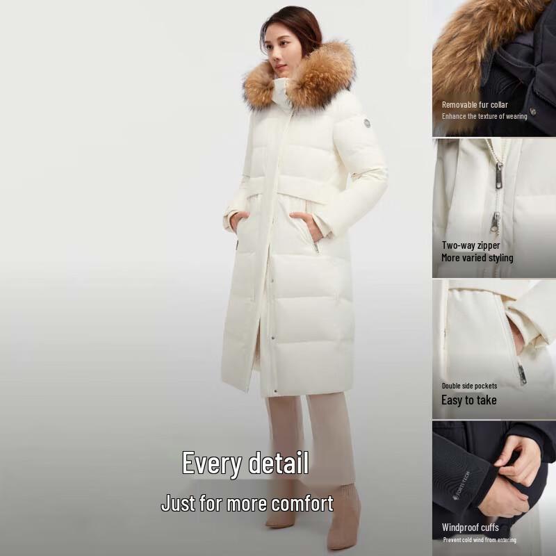 BOSIDENG B250242216 Hooded Loose Fit Goose Down Jacket
