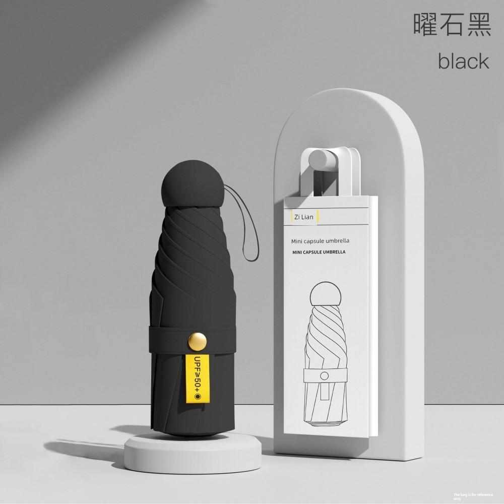 Capsule Sun Umbrella, Sun Protection, Uv Protection, Dual-Use for Sun and Rain, Mini 40% off Fold, Ultra-Light, Compact, Portable m